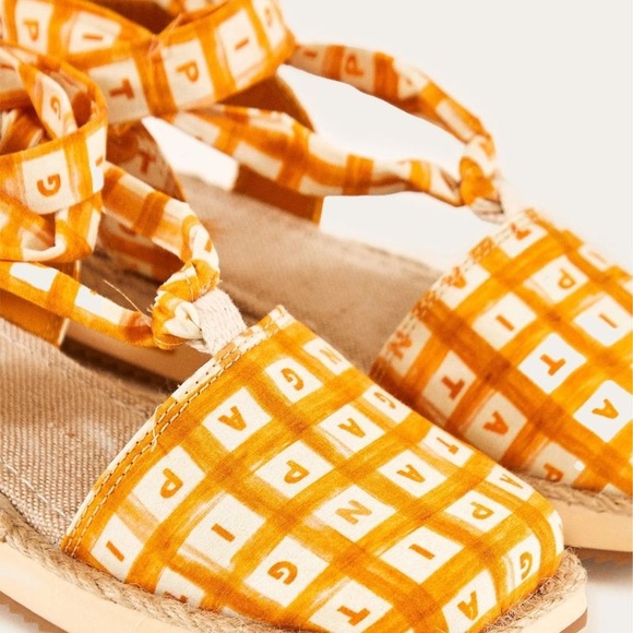 FARM Rio Yellow Sandals Size 7.5 - Picture 3 of 6